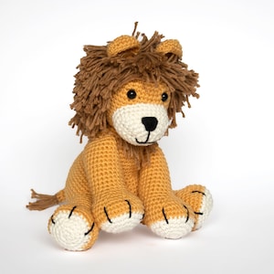 Lion CROCHET PATTERN, Lion Amigurumi Pattern, Easy Stuffed Animal Pattern, Crochet Lion Baby Gift, Plush Pattern image 2