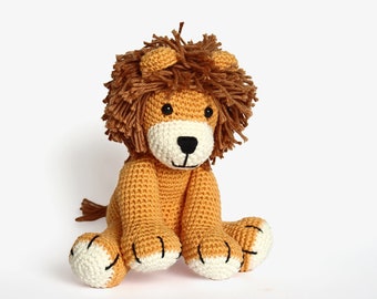 Lion CROCHET PATTERN, Lion Amigurumi Pattern, Easy Stuffed Animal Pattern, Crochet Lion Baby Gift, Plush Pattern