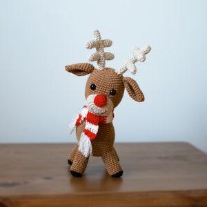 Reindeer Crochet Pattern, Amigurumi Christmas Decoration PDF image 6