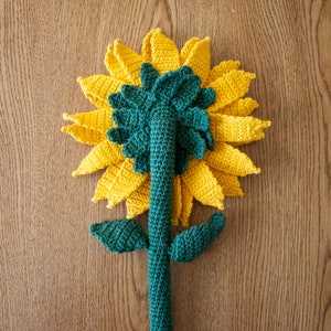 Crochet Sunflower PATTERN, Amigurumi Flower Tutorial PDF image 4