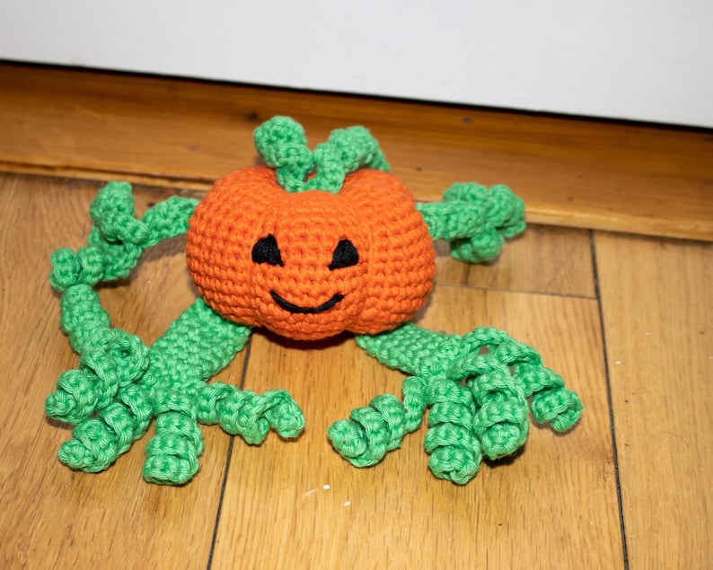 Mini Halloween Pumpkin crochet pattern by JstALittleCrochetPat
