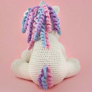 Unicorn Amigurumi PATTERN, Crochet Unicorn Pattern, English PDF, Unicorn Plush Toy image 8