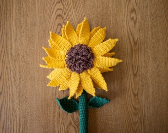 Crochet Sunflower PATTERN, Amigurumi Flower Tutorial PDF