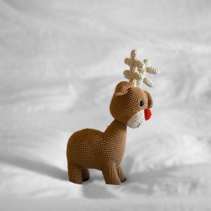 Reindeer Crochet Pattern, Amigurumi Christmas Decoration PDF image 3