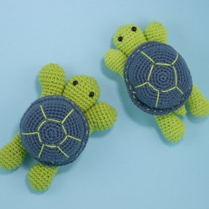 Easy Crochet Turtle Pattern, Sea Turtle Amigurumi Pattern, Turtle Plush Pattern, English PDF