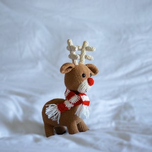 Reindeer Crochet Pattern, Amigurumi Christmas Decoration PDF image 5