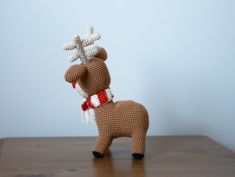 Reindeer Crochet Pattern, Amigurumi Christmas Decoration PDF image 10