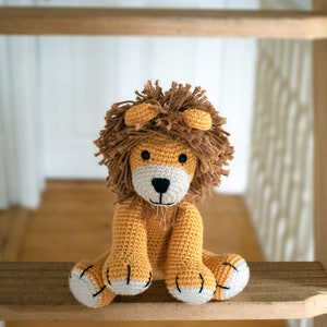 Lion CROCHET PATTERN, Lion Amigurumi Pattern, Easy Stuffed Animal Pattern, Crochet Lion Baby Gift, Plush Pattern image 4