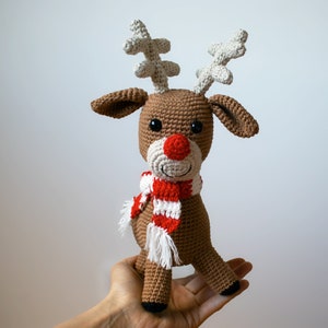 Reindeer Crochet Pattern, Amigurumi Christmas Decoration PDF image 2