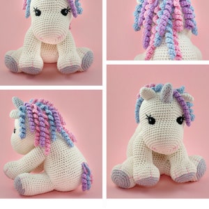 Unicorn Amigurumi PATTERN, Crochet Unicorn Pattern, English PDF, Unicorn Plush Toy image 10