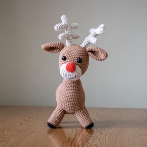 Reindeer Crochet Pattern, Amigurumi Christmas Decoration PDF image 8