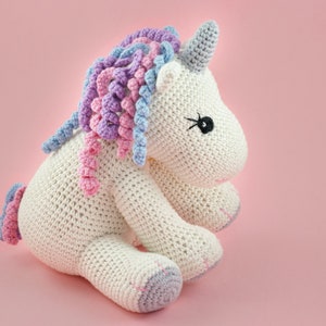 Unicorn Amigurumi PATTERN, Crochet Unicorn Pattern, English PDF, Unicorn Plush Toy image 3