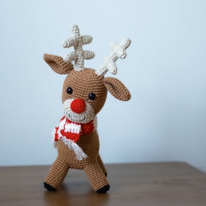 Reindeer Crochet Pattern, Amigurumi Christmas Decoration PDF image 4