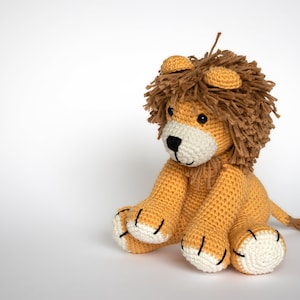 Lion CROCHET PATTERN, Lion Amigurumi Pattern, Easy Stuffed Animal Pattern, Crochet Lion Baby Gift, Plush Pattern image 8