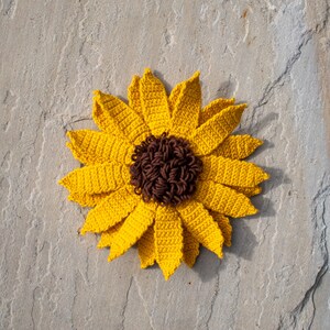 Crochet Sunflower PATTERN, Amigurumi Flower Tutorial PDF image 7