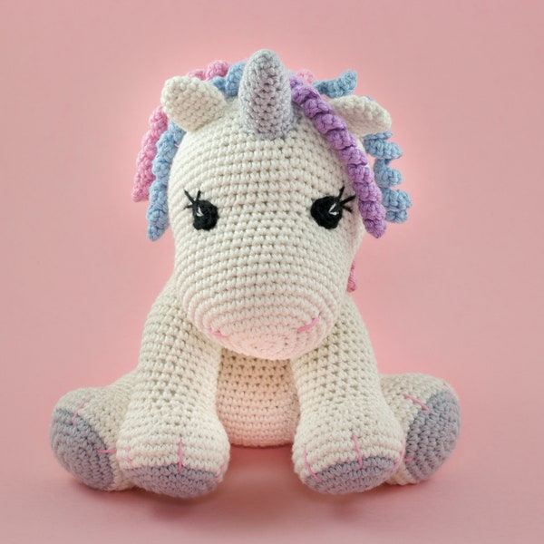 Unicorn Amigurumi PATTERN, Crochet Unicorn Pattern, English PDF, Unicorn Plush Toy