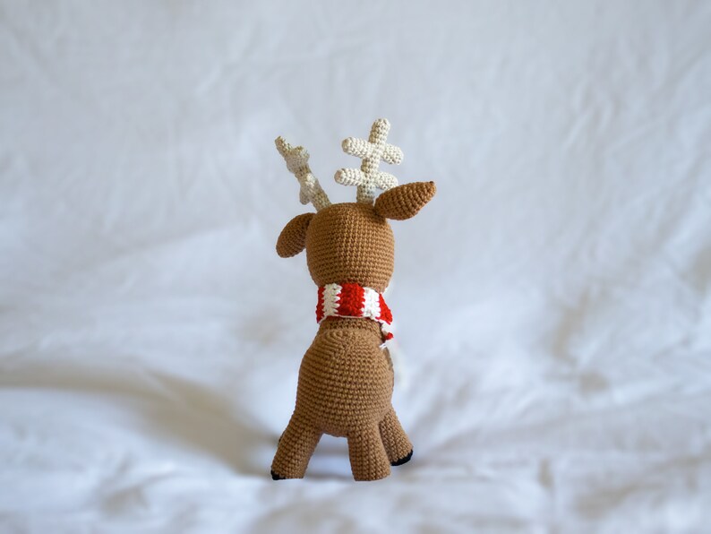 Reindeer Crochet Pattern, Amigurumi Christmas Decoration PDF image 9