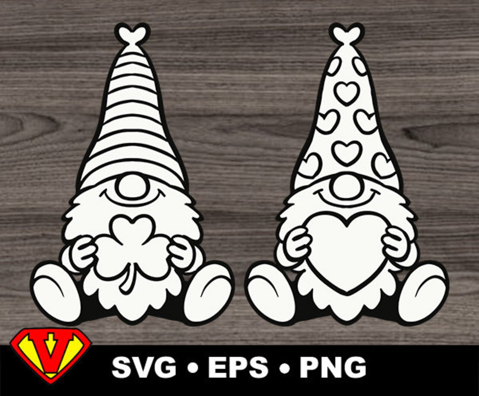 gnome st patricks day svg