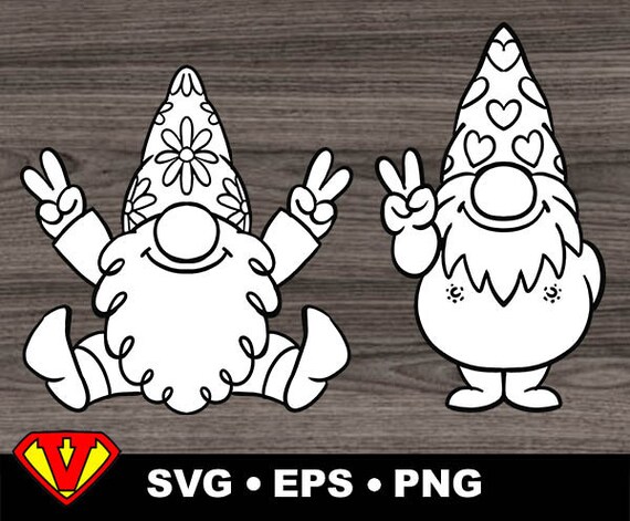 Download Gnome Peace Svg Gnome Svg Gnome Love Svg Gnomes Gnome Etsy