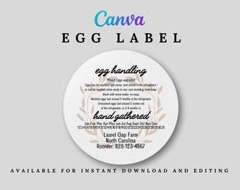 Wreath Egg Labels - Chicken Date Labels - Fresh Egg Stickers - Farm Fresh Stickers - Egg Carton Label  - Chickens - Chicken Label - Farm