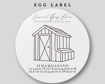 Chicken Date Stickers - Fresh Egg Labels - Farm Fresh Stickers - Egg Carton Sticker  - Chickens - Chicken sticker template - Custom Labels