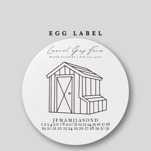 Chicken Date Stickers - Fresh Egg Labels - Farm Fresh Stickers - Egg Carton Sticker  - Chickens - Chicken sticker template - Custom Labels