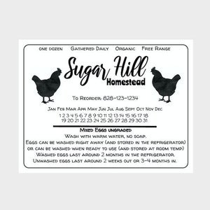 Dozen Carton Stickers - Fresh Egg Stickers - Egg Carton Sticker - Chicken sticker template - Farm Product Label - Egg date stickers -