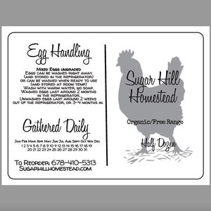 Half Dozen Carton Stickers - Fresh Egg Stickers - Egg Carton Sticker - Chicken sticker template - Farm Product Label - Egg date stickers -