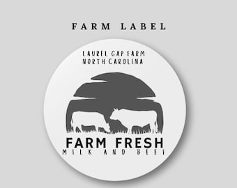 Rótulos de carne - Rótulos de leite - Rótulos de carne fresca - Rótulo de carne bovina - Rótulos de carne personalizados - Rótulo de embalagem de carne - Rótulos de carne alimentada com pasto - Carne -
