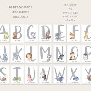 Cat Alphabet Stickers. Handmade. Lunita the Cat. Water-resistant