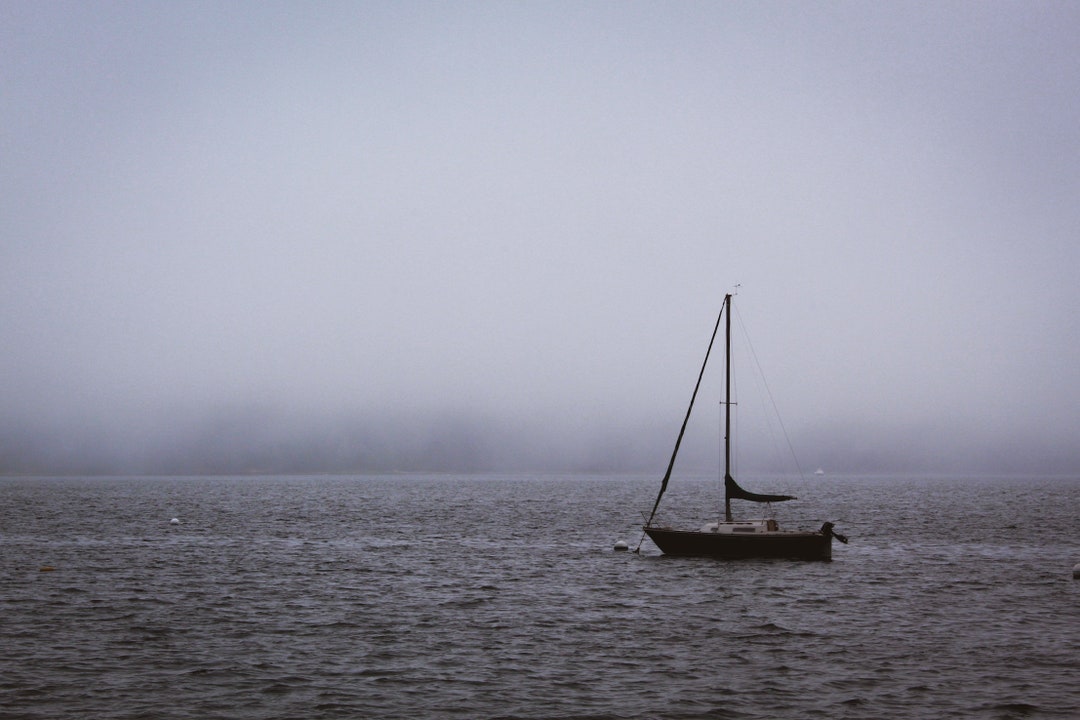 Foggy Sailboat Digital Download - Etsy