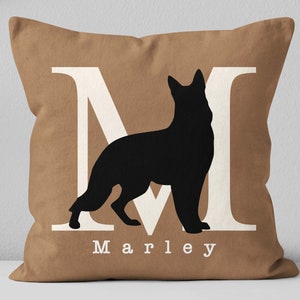 Custom German Shepherd pillow / German Shepherd mom gift / German Shepherd dad gift / German Shepherd lover gift / Personalized dog pillow