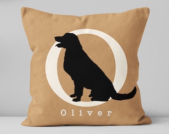 Personalized Golden Retriever's name pillow / Golden Retriever dog lover gift / Golden Retriever owner gift / 18x18 pillow / Insert included