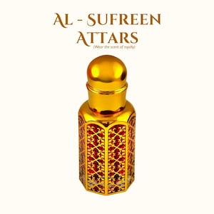Amber Saffraan Attar Oil van Al-SufreenAttars, met stoom gedestilleerd, klassiek aardachtig, alcoholvrij, veganistisch