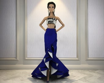 Two piece fashion set for Fashion Royalty, Poppy Parker, Silkstone Barbie, 12" Fashion Doll