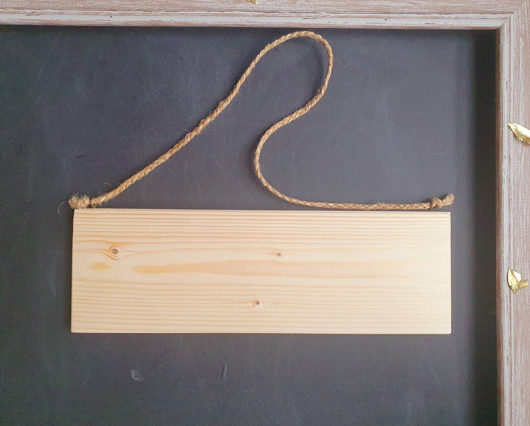 Medium plain wooden hanging plaque Etsy