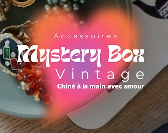 Vintage Mystery Box Accessories, Jewelry, Brocante, Decoration - Unique Vintage Mystery Box, original gift