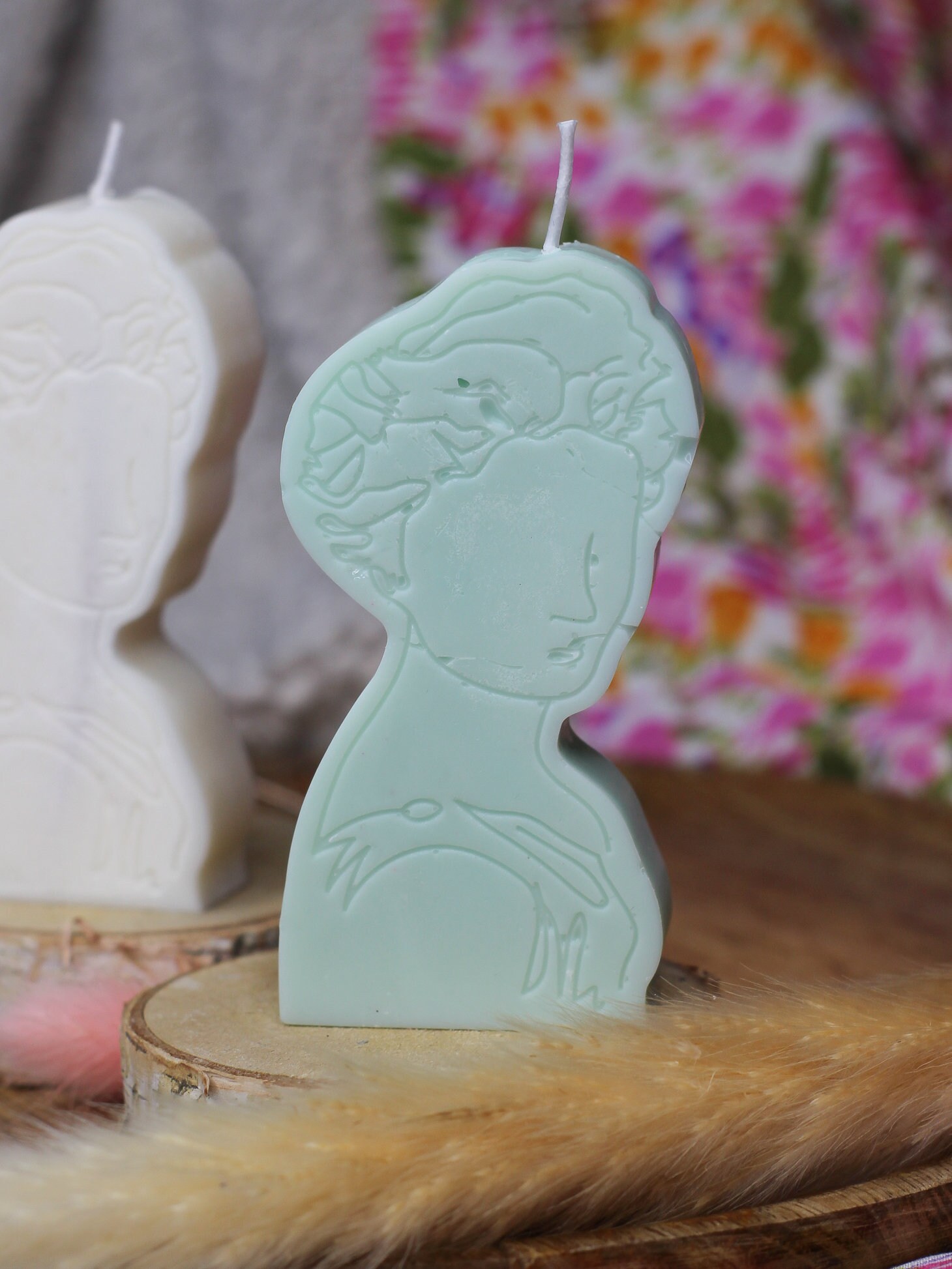 Woman's Face Candle Natural Handmade Woman's Body Etsy UK