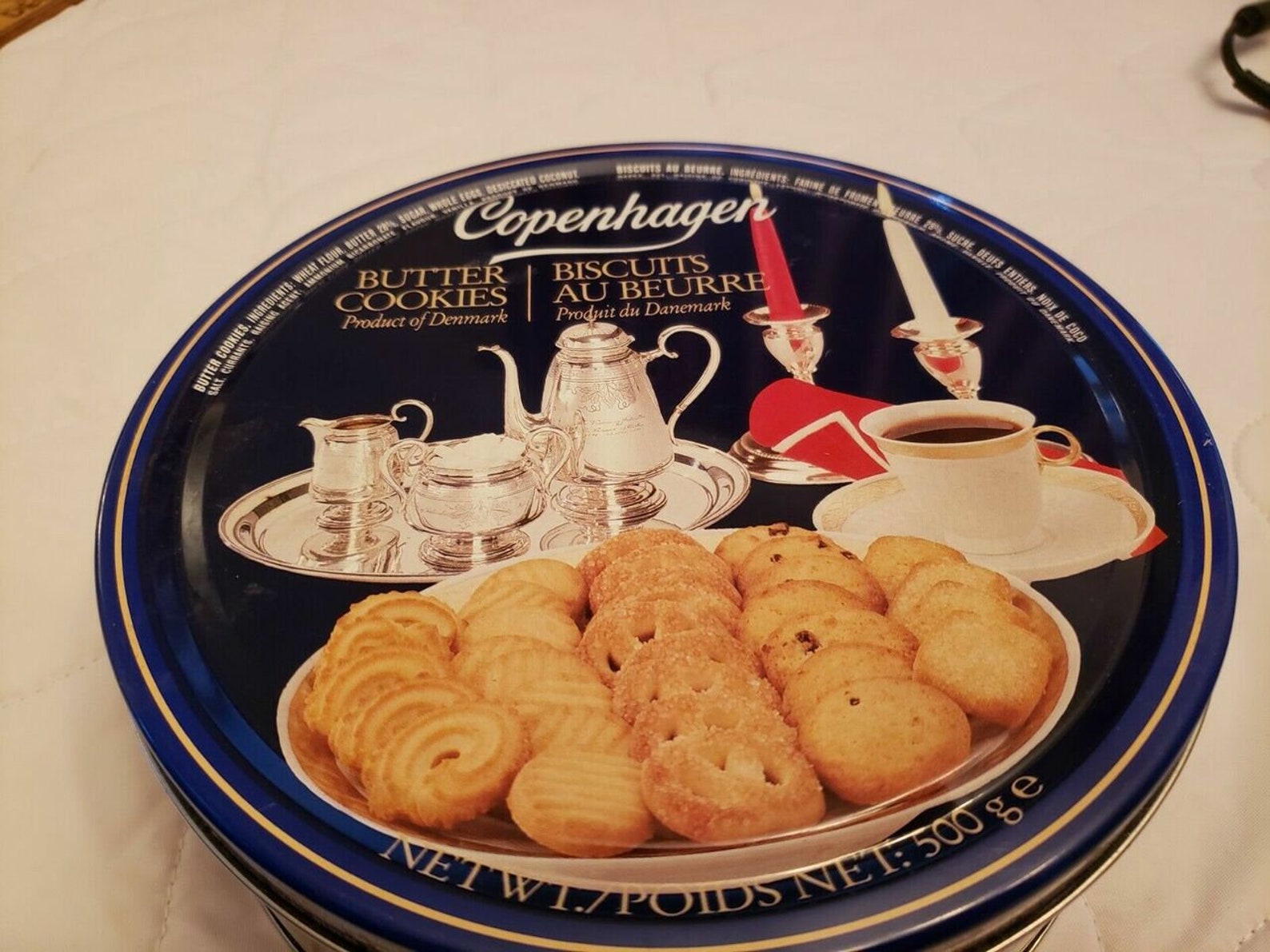 Vintage Copenhagen Butter Cookies Danemark Can Tin Vide Etsy