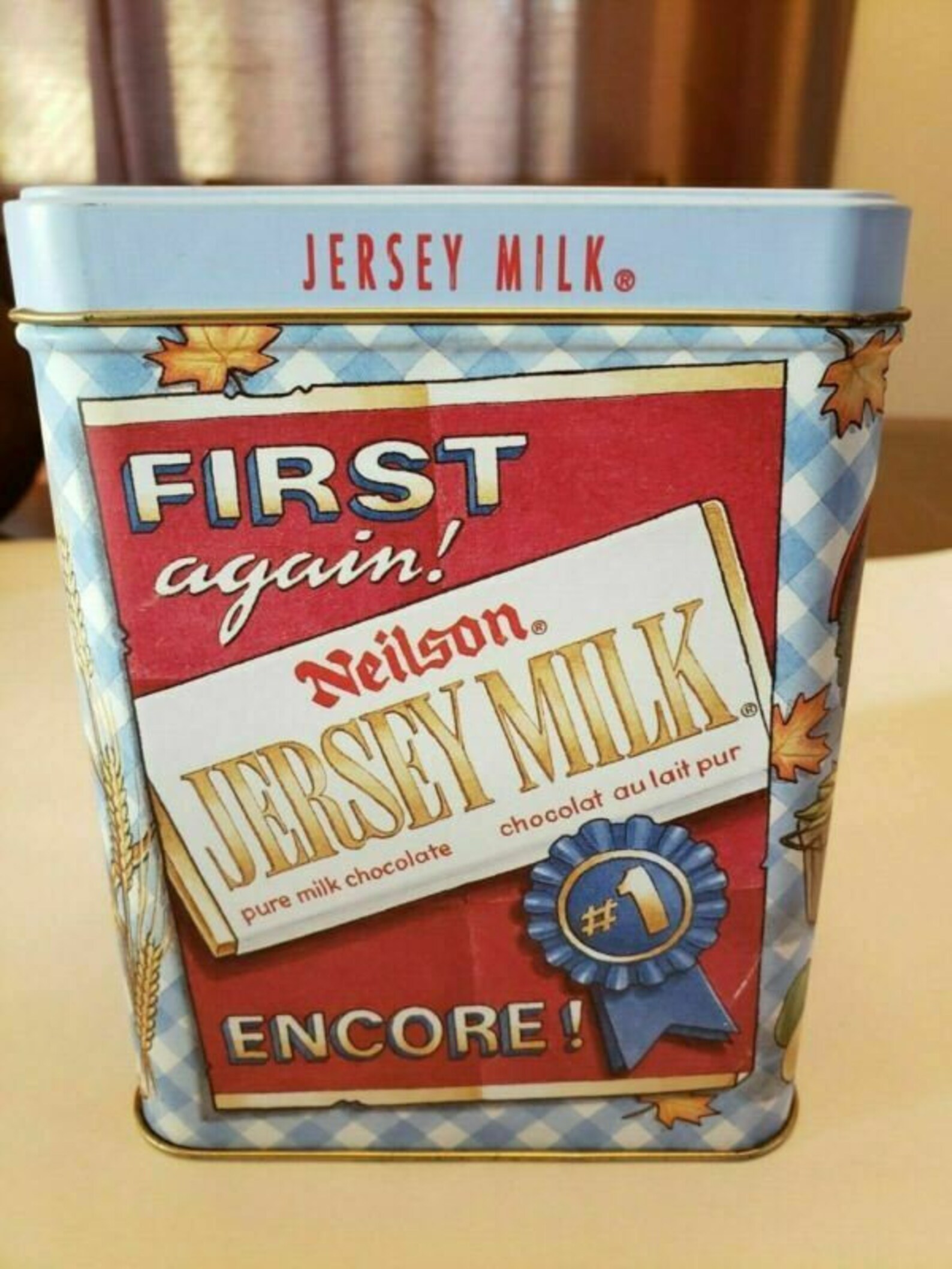 Vintage Neilson Jersey Milk Chocolate Tin Can At The Fall Fair Etsy