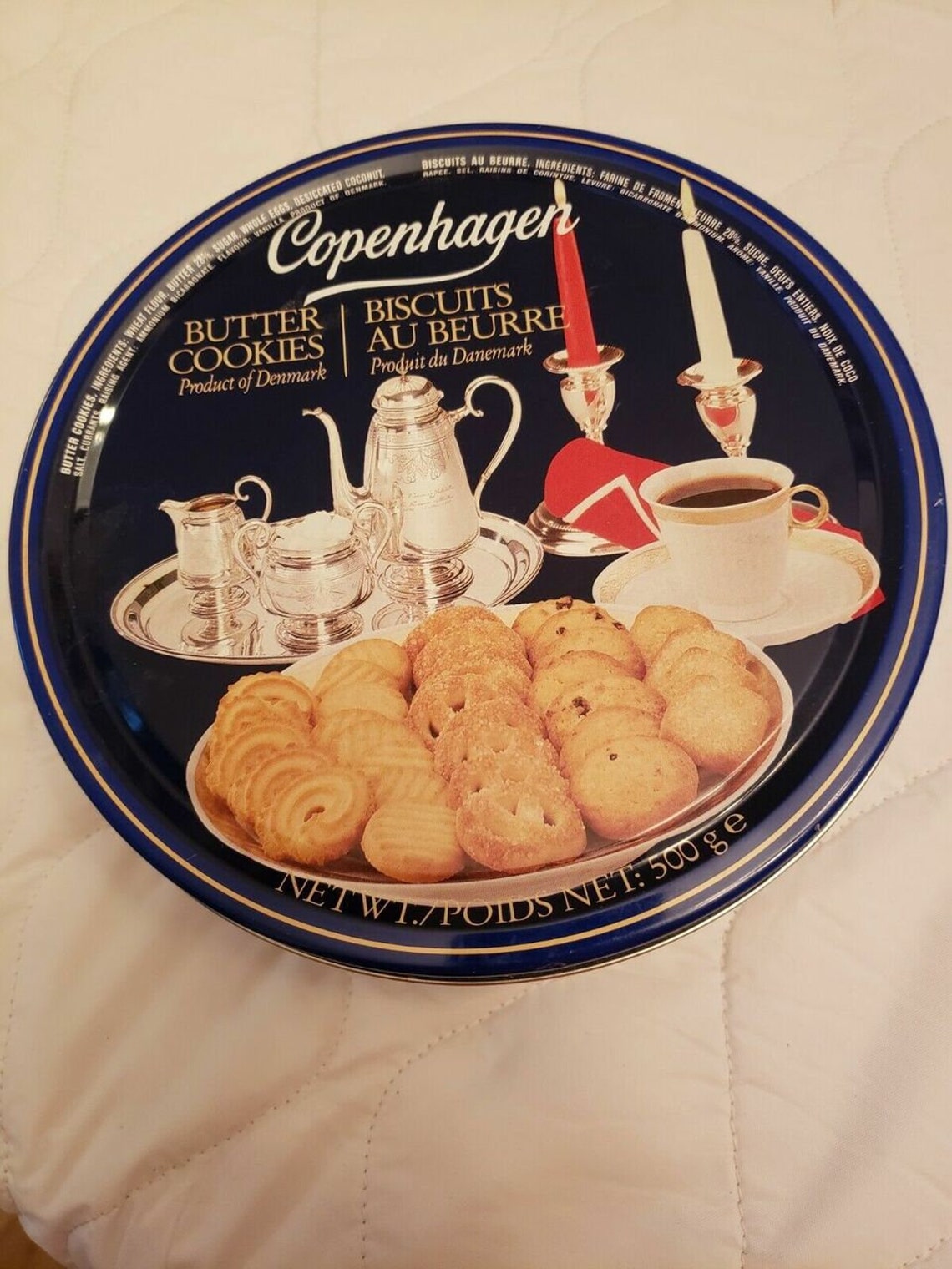 Vintage Copenhagen Butter Cookies Danemark Can Tin Vide Etsy