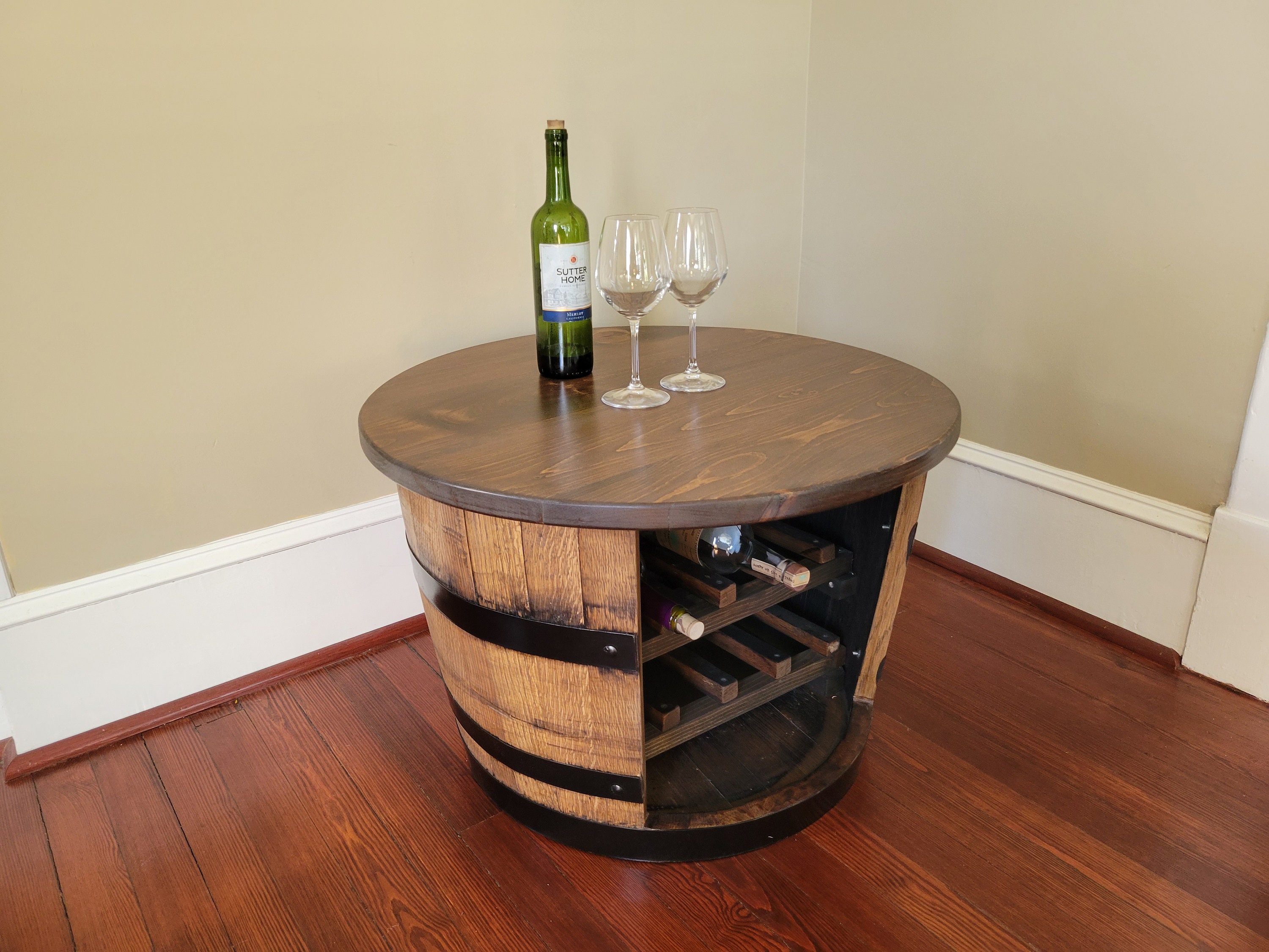Wine Rack, Whiskey Rack, Bottle Rack, Whiskey Barrel Table, Liquor Display, Whiskey Lovers, Wine