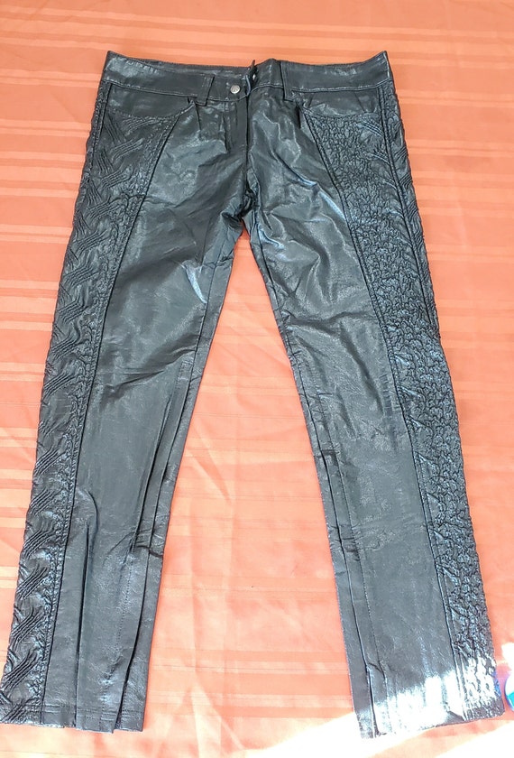 Lip Service ALIEN SKIN 2002 Rare Pants PVC sz Lar… - image 1