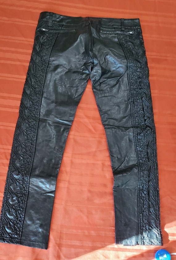 Lip Service ALIEN SKIN 2002 Rare Pants PVC sz Lar… - image 2