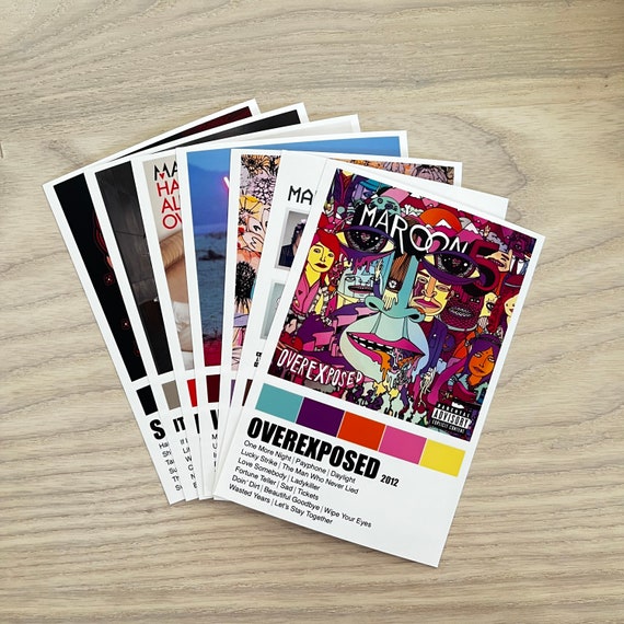 Maroon 5 Album Cards - Etsy Maroon 5 Album Cards - Etsy