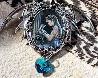 Water Dragon - Anne Stokes Cameo - Fantasy jewellery