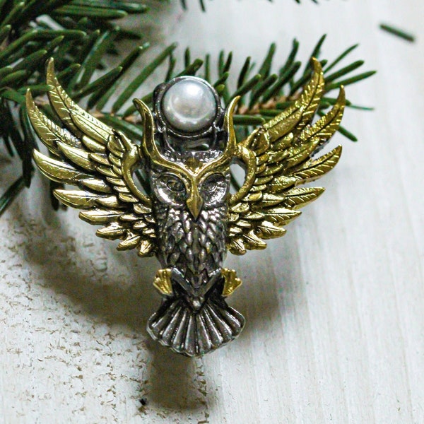 Broche Hibou d’Arthena