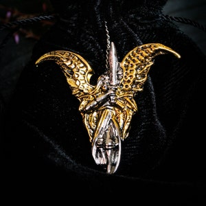 Archangel Michael pendant, angelic amulet