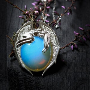 Amara Arelia, Sterling Silver angel amulet by Anne Stokes