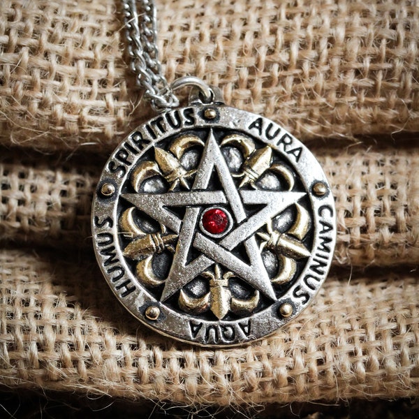 Sir Gawain's Glyph - five elements pentacle, pentagram, magical talisman